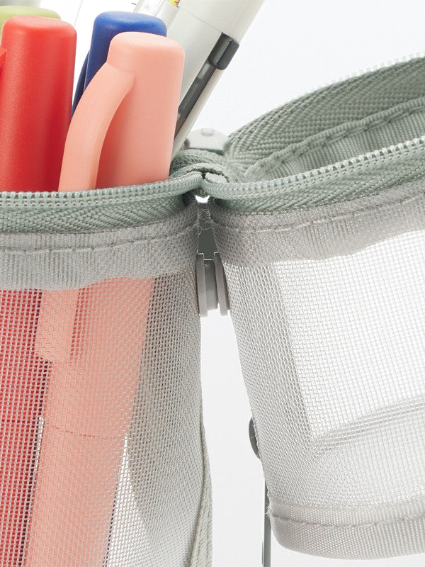 Muji Nylon Mesh Vertical/Horizontal Pen Case