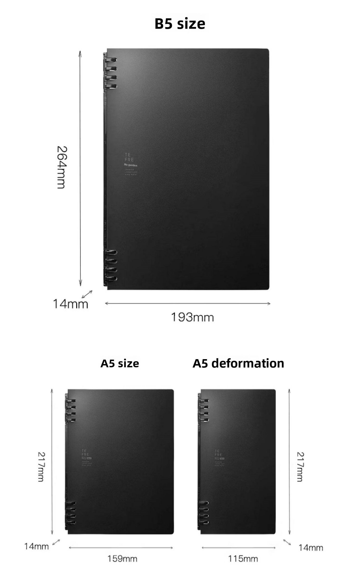King Jim Detachable Ring Binder Notebook