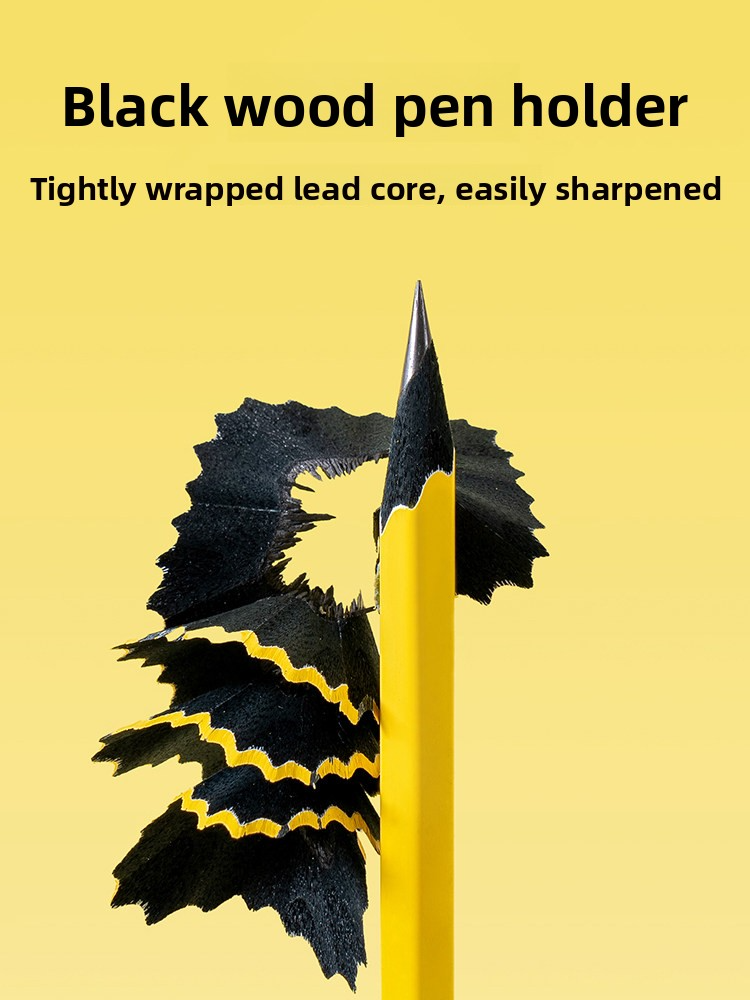 Deli Nusign Black Wood Non-Toxic Pencil HB/ 2B