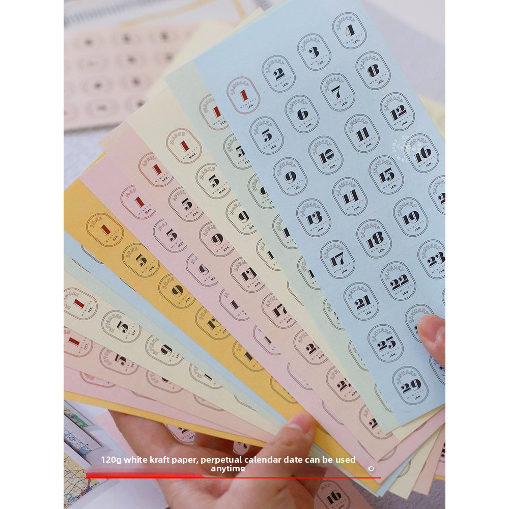 Benzstore Calendar Date Stickers (384 pcs)