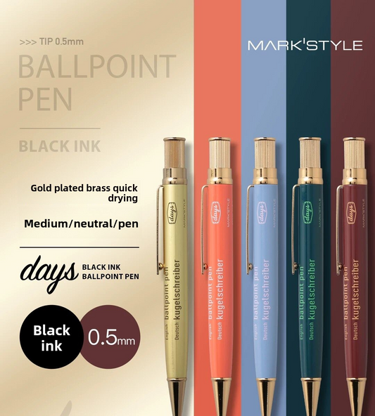 Mark's Days Gold-Plated Brass Pen