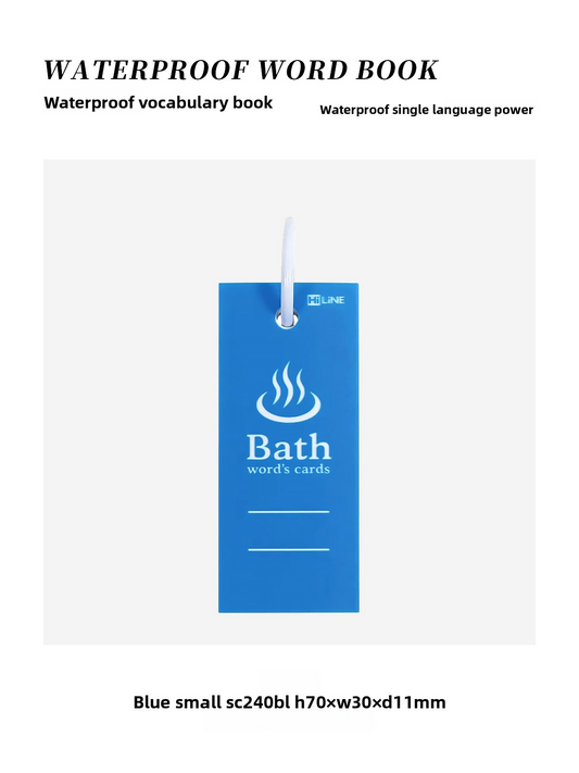 Kutsuwa Waterproof Bath Word Card