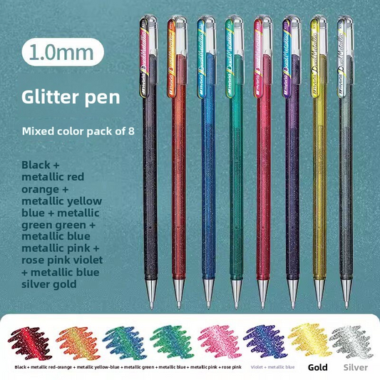 Pentel K110 Hybrid Dual Metallic Glitter Gel Pen