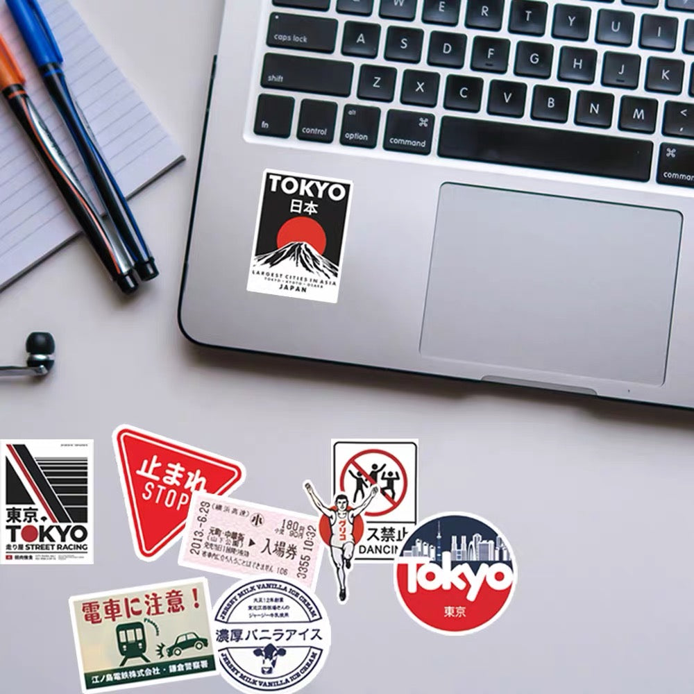 Japanese Road Signs/ Receipt Sticker Sets