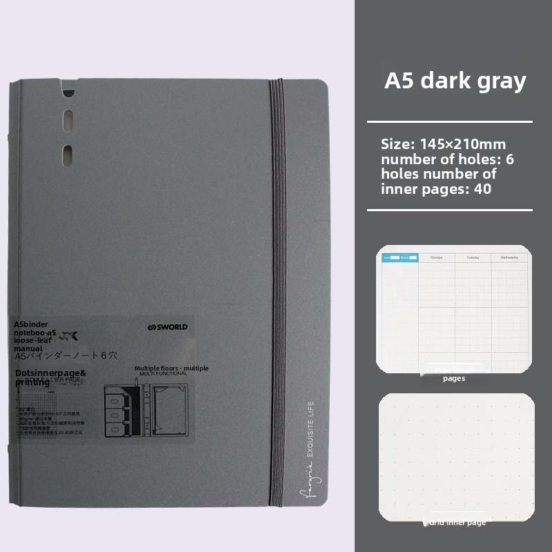 Sworld 6-hole Pocket Binder A7/ A6/ A5