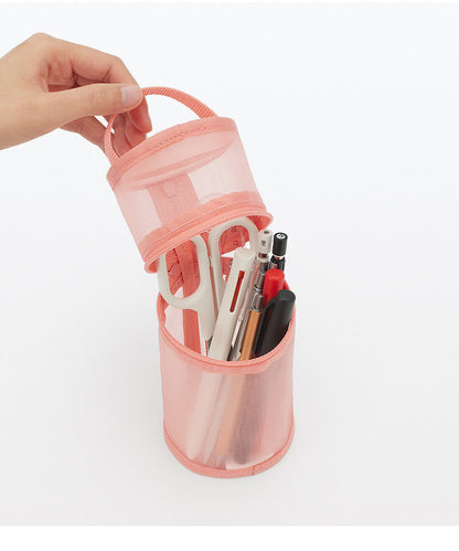 Muji Nylon Mesh Vertical/Horizontal Pen Case