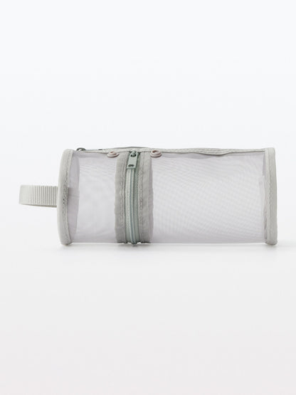 Muji Nylon Mesh Vertical/Horizontal Pen Case