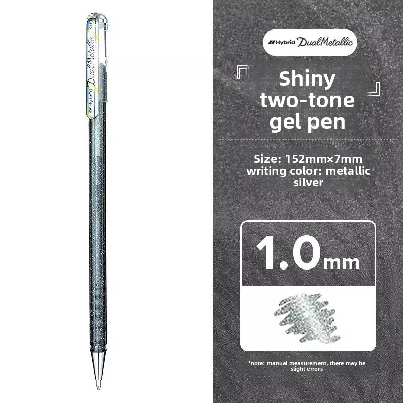 Pentel K110 Hybrid Dual Metallic Glitter Gel Pen