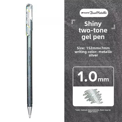 Pentel K110 Hybrid Dual Metallic Glitter Gel Pen