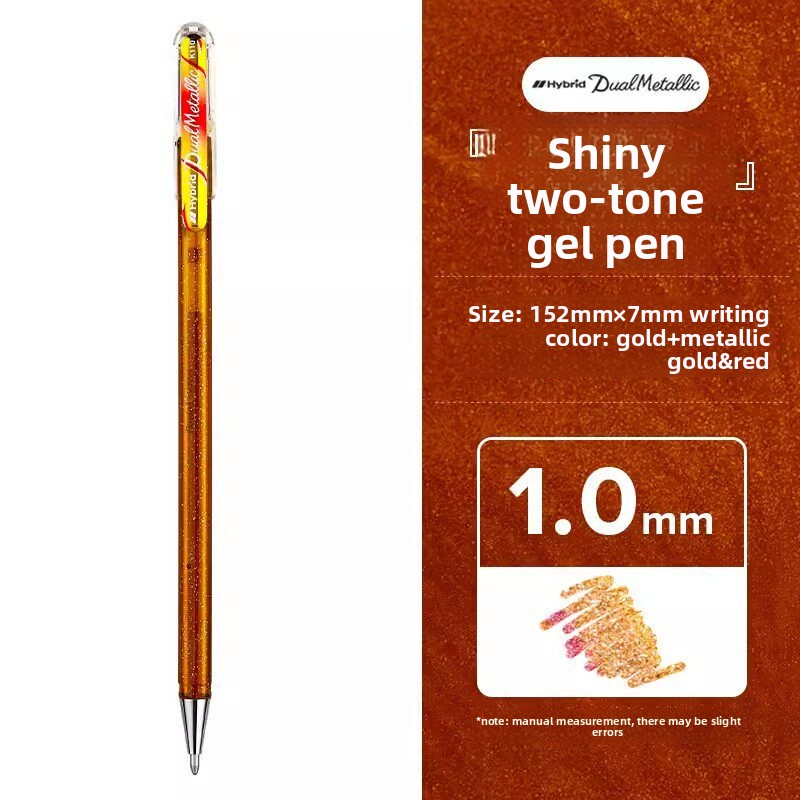 Pentel K110 Hybrid Dual Metallic Glitter Gel Pen