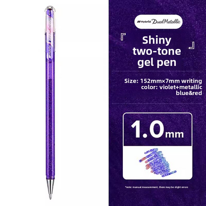 Pentel K110 Hybrid Dual Metallic Glitter Gel Pen