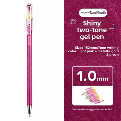Pentel K110 Hybrid Dual Metallic Glitter Gel Pen