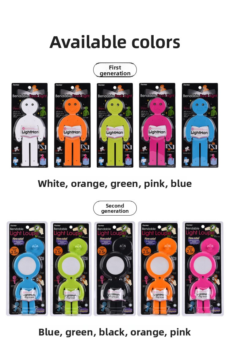 Raymay Light Man Bendable Book Lamp