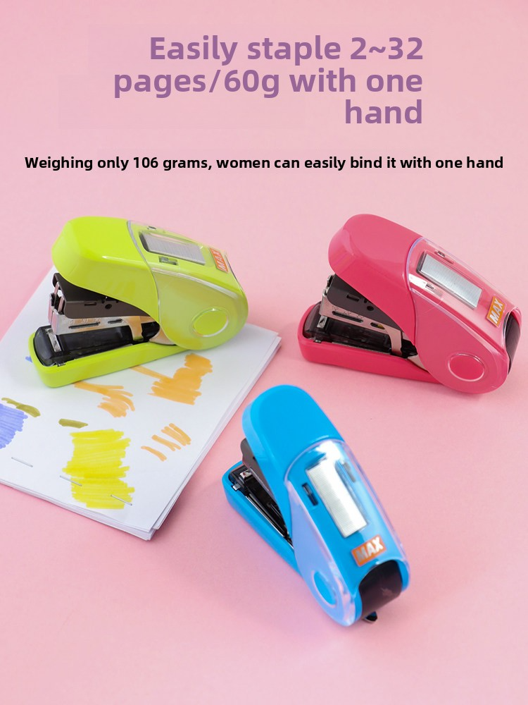 Max Flat Clinch Mini Stapler