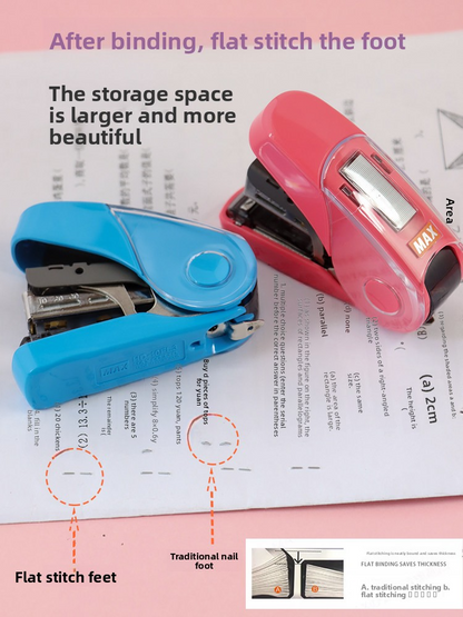 Max Flat Clinch Mini Stapler