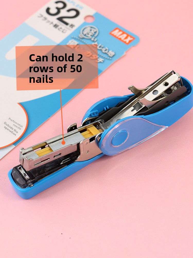 Max Flat Clinch Mini Stapler