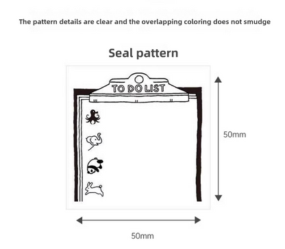 Midori Pre-Inked Paintable Stamp (Square)