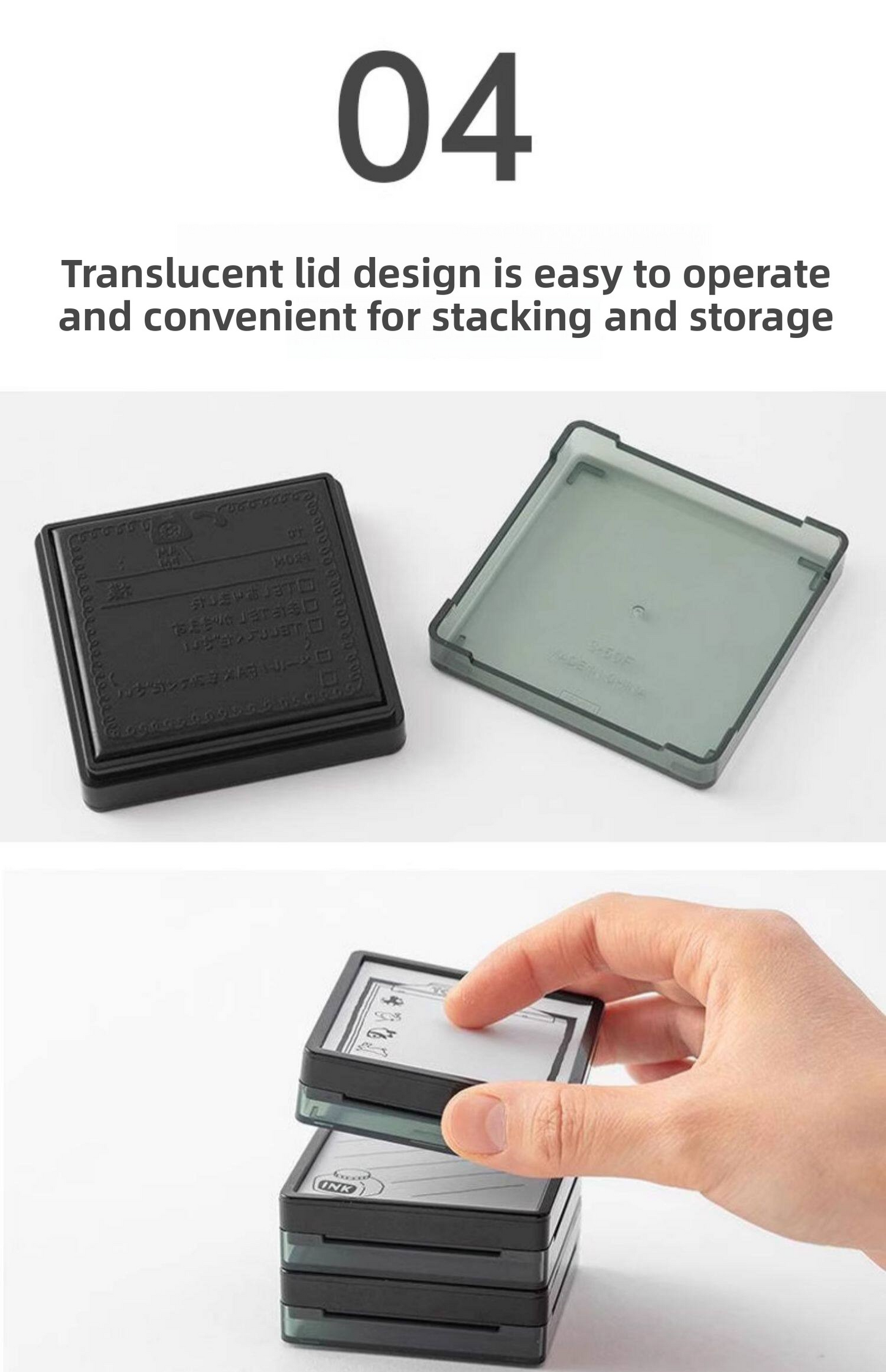 Midori Pre-Inked Paintable Stamp (Square)