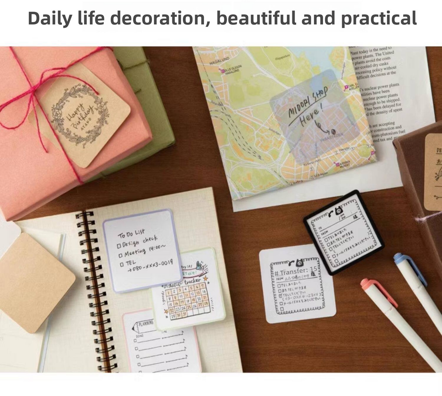 Midori Pre-Inked Paintable Stamp (Square)