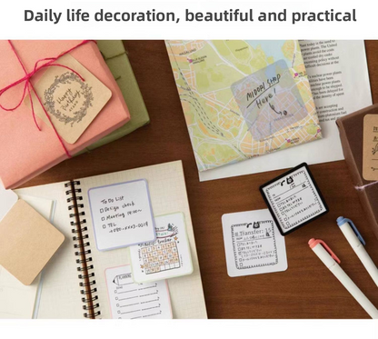 Midori Pre-Inked Paintable Stamp (Square)