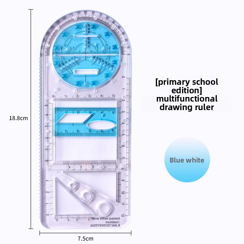 Geometry Multifunctional Ruler
