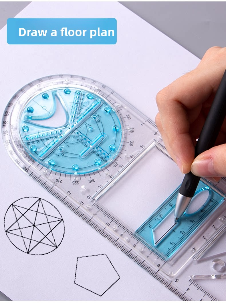 Geometry Multifunctional Ruler
