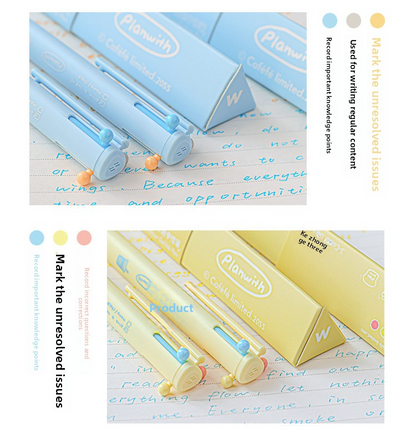 Planwith Coffee Theme 3-Color Multi Gel Pen