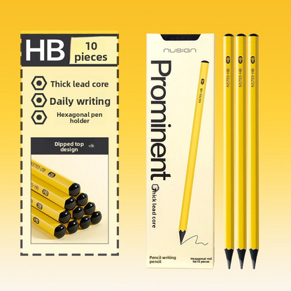 Deli Nusign Black Wood Non-Toxic Pencil HB/ 2B