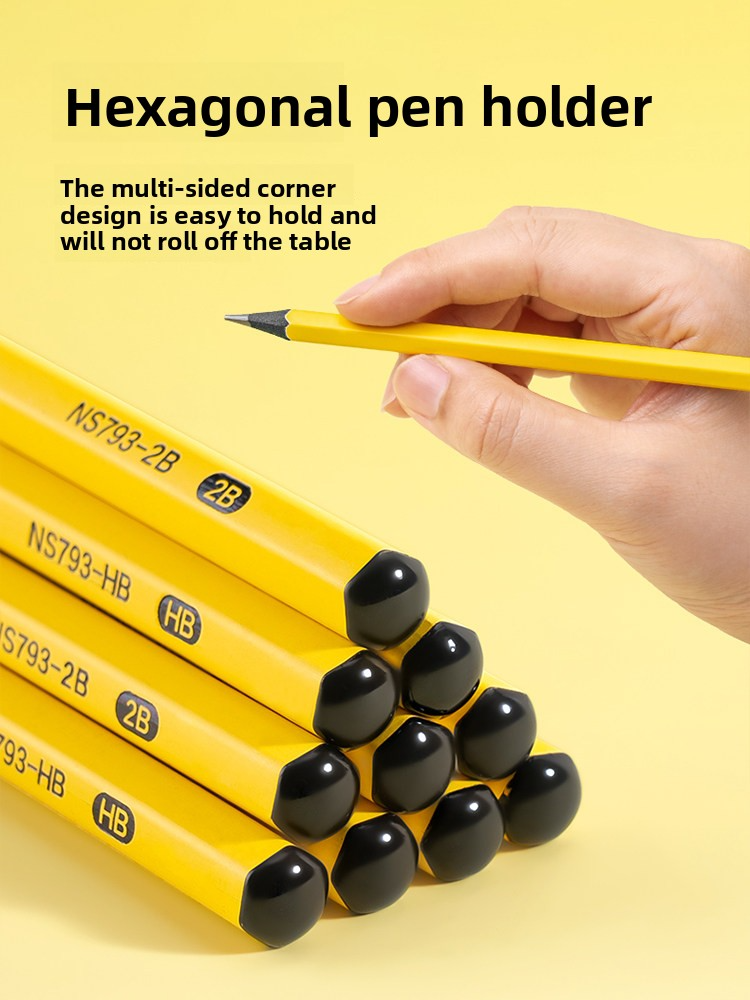 Deli Nusign Black Wood Non-Toxic Pencil HB/ 2B