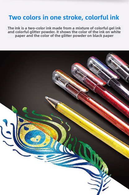 Pentel K110 Hybrid Dual Metallic Glitter Gel Pen