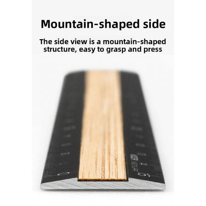 Midori Aluminum Wood Ruler 15cm