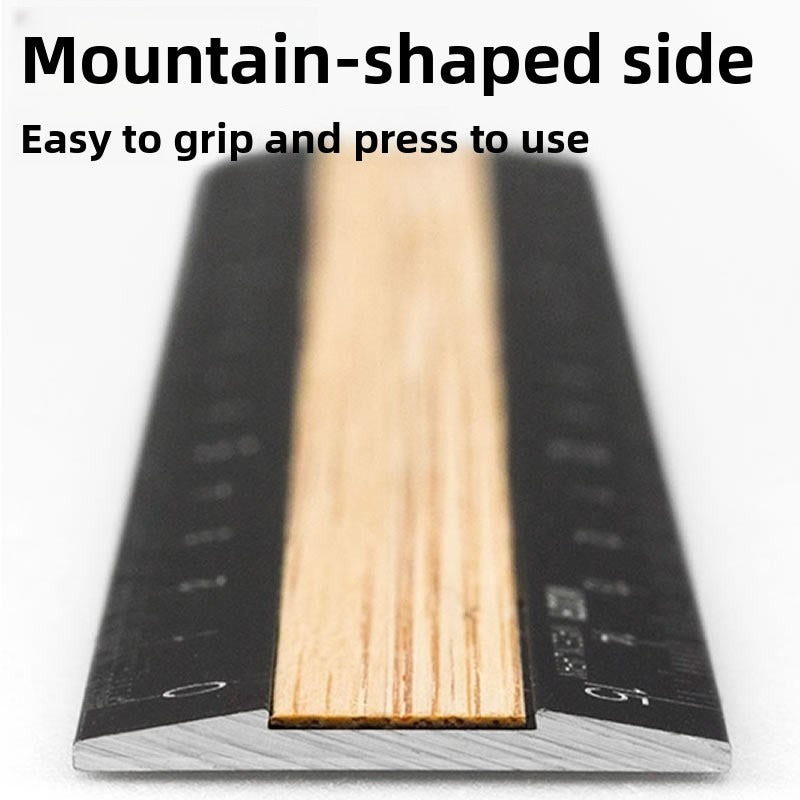 Midori Aluminum Wood Ruler 15cm