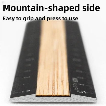 Midori Aluminum Wood Ruler 15cm