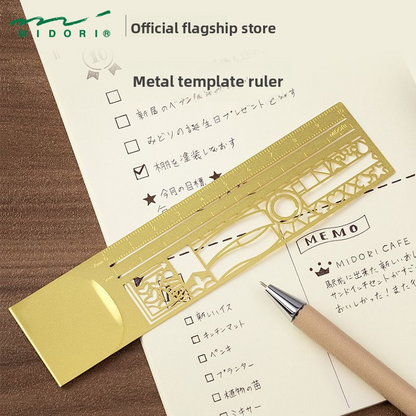 Midori Copper Ruler Stencil
