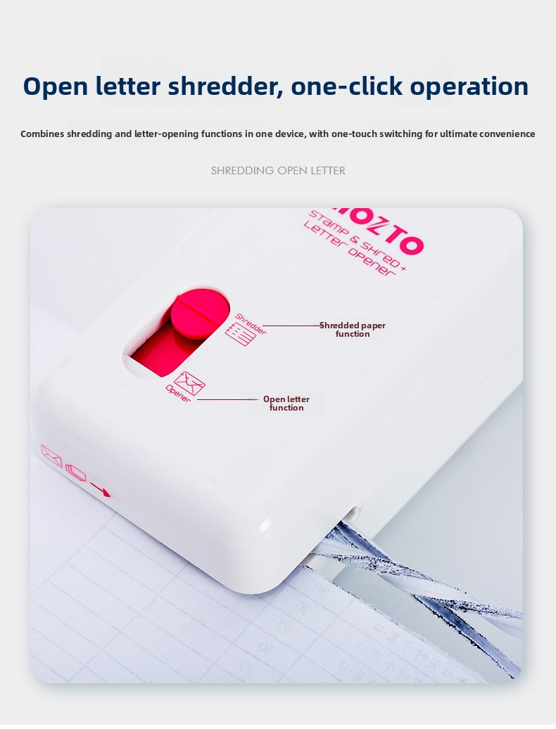 Inozto 3-in-1 Compact Shredder, Cutter and Privacy Protector