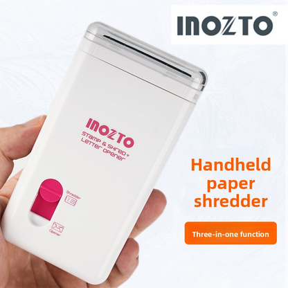 Inozto 3-in-1 Compact Shredder, Cutter and Privacy Protector