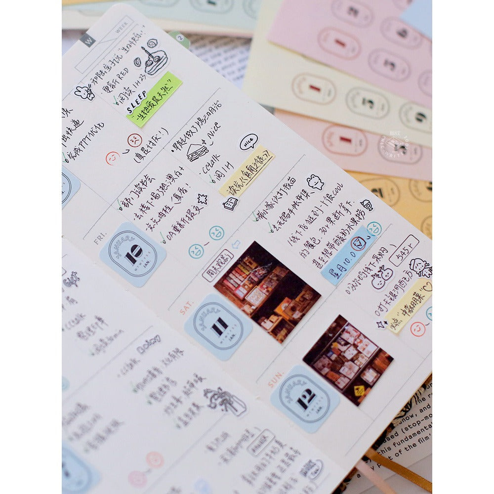 Benzstore Calendar Date Stickers (384 pcs)