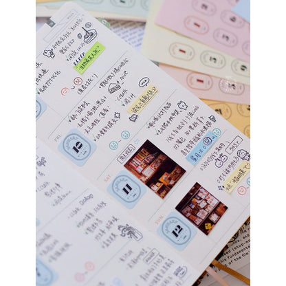 Benzstore Calendar Date Stickers (384 pcs)