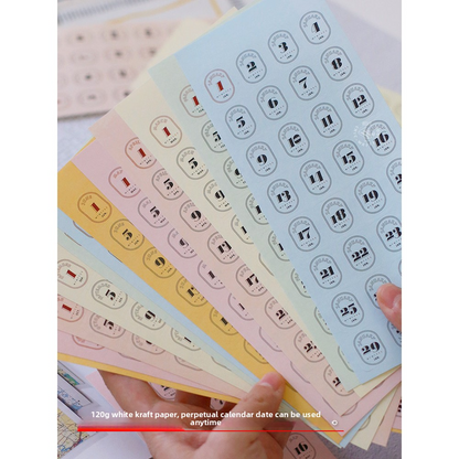 Benzstore Calendar Date Stickers (384 pcs)