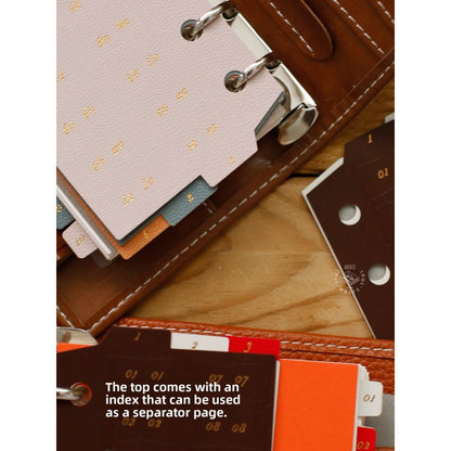 Benzstore Vintage Leather Index Tabs Stickers