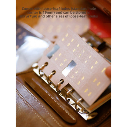 Benzstore Vintage Leather Index Tabs Stickers