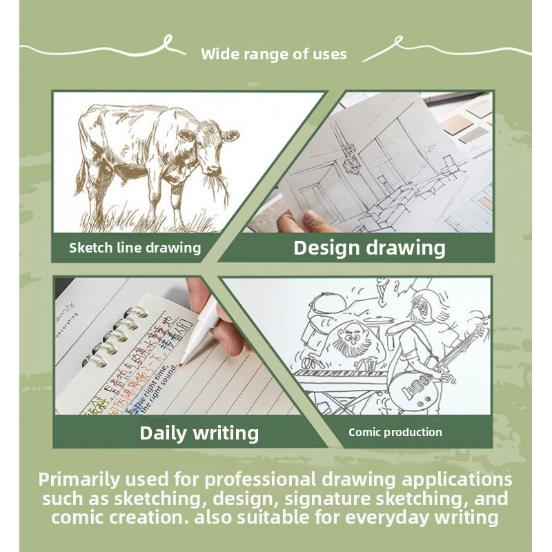 STA Waterproof Art Fineliner 0.8mm Marker Set