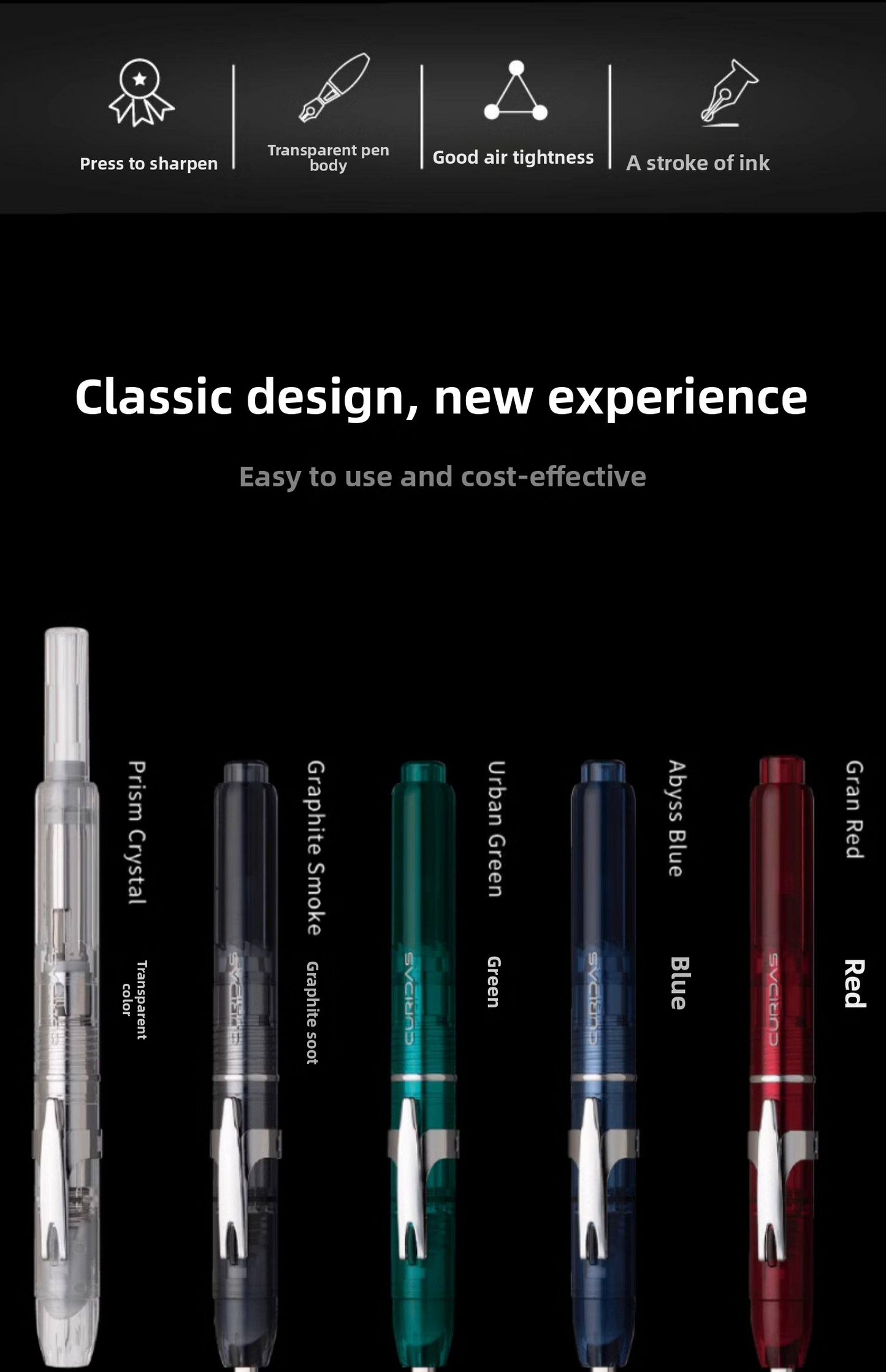 Platinum Curidas PKN-7000 Retractable Fountain Pen
