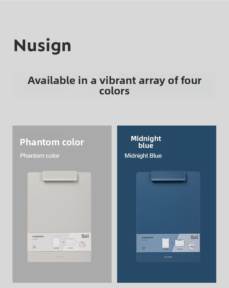 Deli Nusign Dual-Swivel Clipboard A4