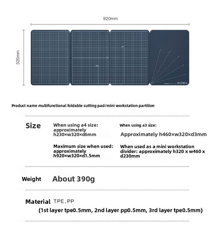 King Jim Foldable Wide Cutting Mat