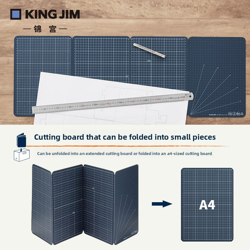 King Jim Foldable Wide Cutting Mat