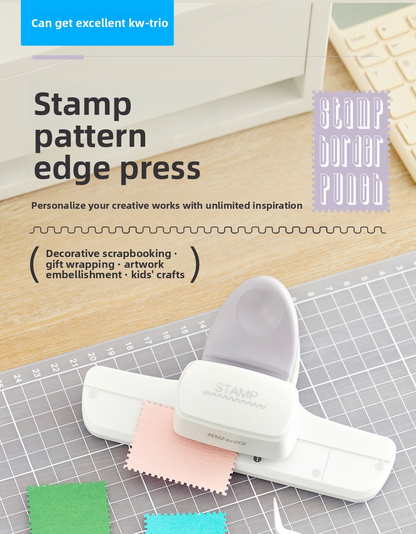 Kw-Trio Borderless Stamp Press Puncher