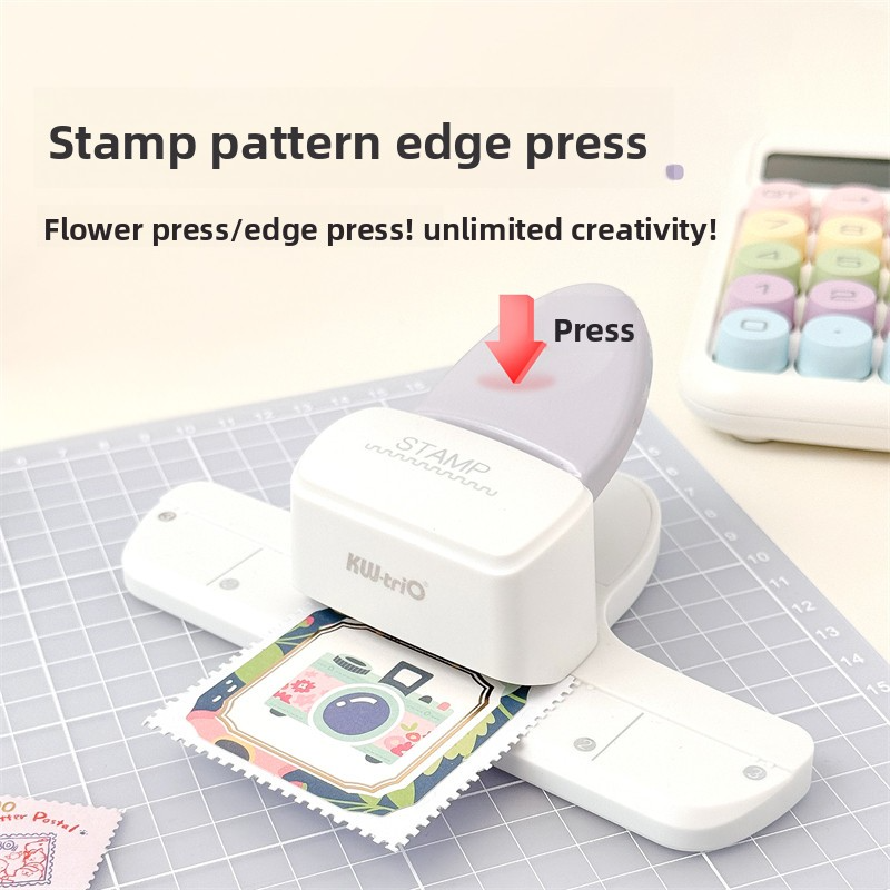 Kw-Trio Borderless Stamp Press Puncher