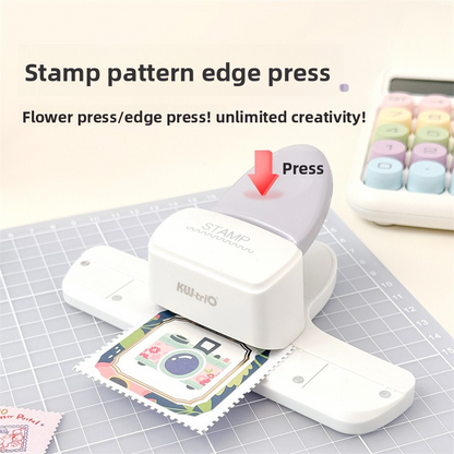 Kw-Trio Borderless Stamp Press Puncher