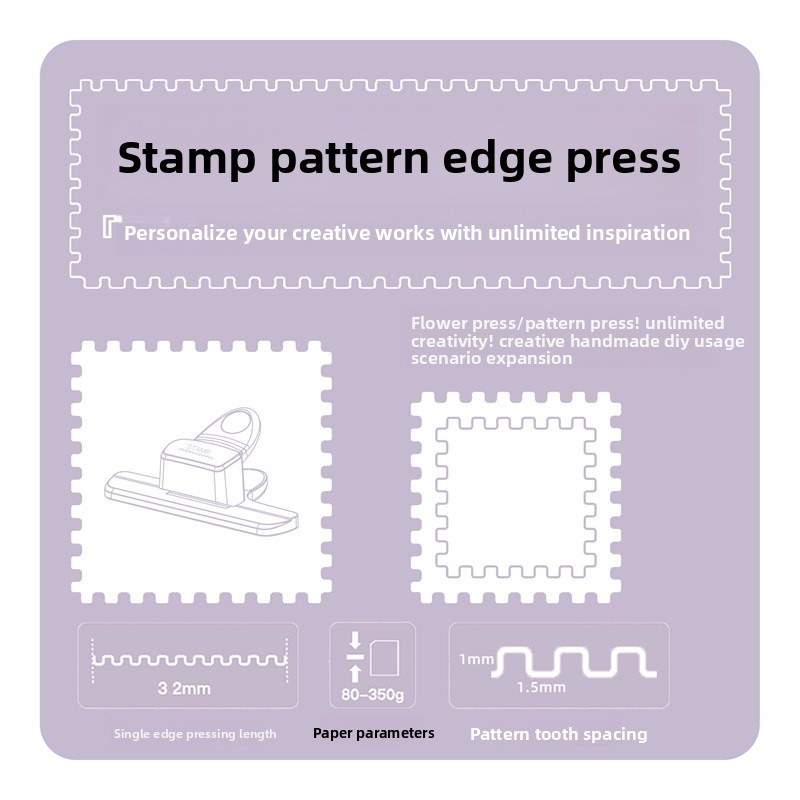 Kw-Trio Borderless Stamp Press Puncher